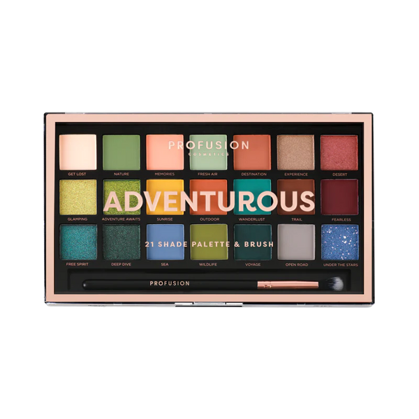 ADVENTUROUS | 21 SHADE PALETTE & BRUSH