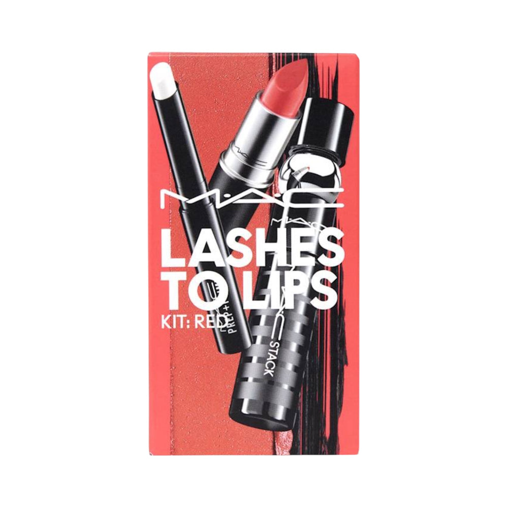 MAC COSMETICS  
LASHES TO LIPS KIT: RED