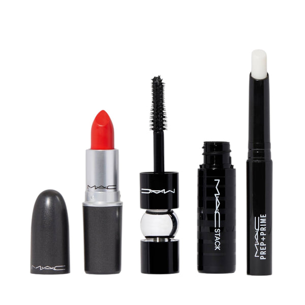MAC COSMETICS  
LASHES TO LIPS KIT: RED