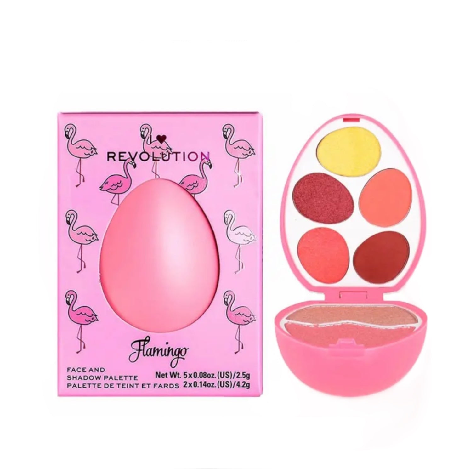 Revolution Flamingo Egg Face & Shadow Palette – Limited Edition