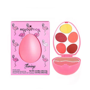 Revolution Flamingo Egg Face & Shadow Palette – Limited Edition