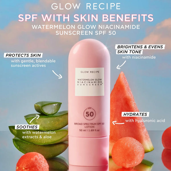 GLOW RECIPE WATERMELON GLOW NIACINAMIDE SUNSCREEN LOTION SPF 50