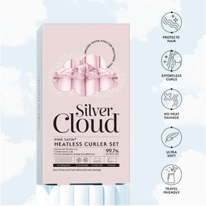 Silver Cloud Pink Heatless Curler Set