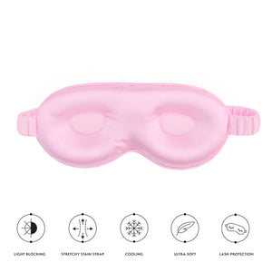 Silver Cloud Contour Sleep Mask Infused with Silver Ions Pink