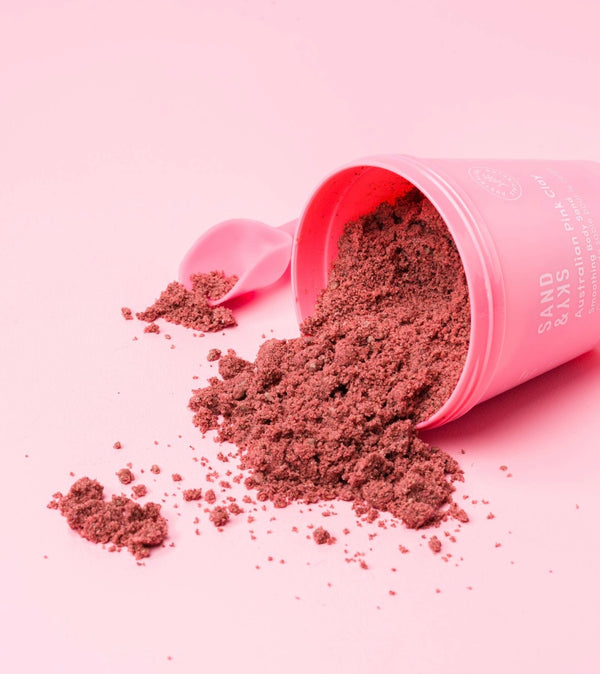 SAND & SKY  
AUSTRALIAN PINK CLAY SMOOTHING BODY SAND 180g