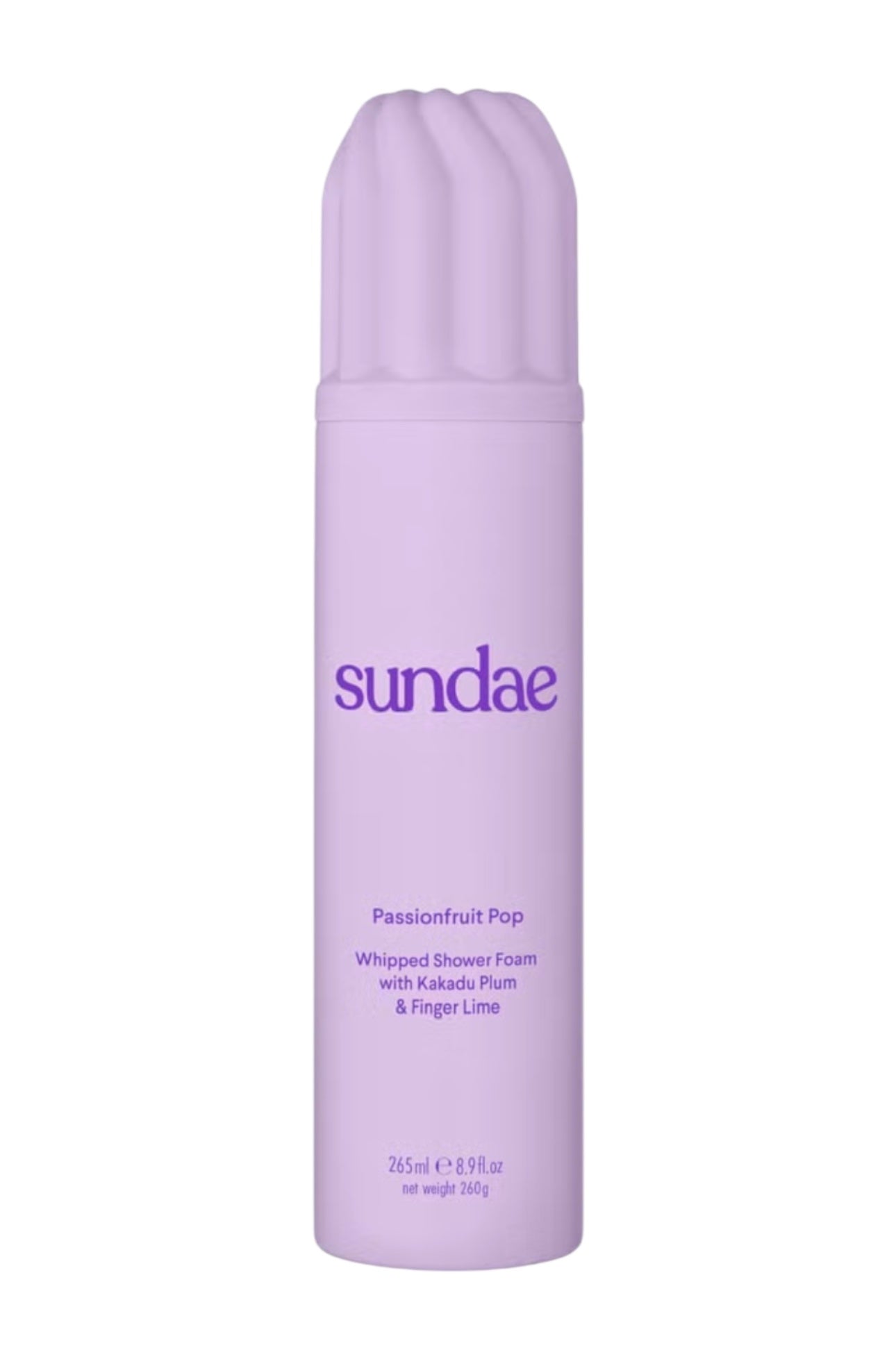 SUNDAE Body Passionfruit Whipped Shower Foam with Kakadu Plum & Finger Lime 260ml