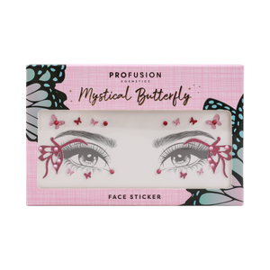 Mystical Butterfly Face Stickers