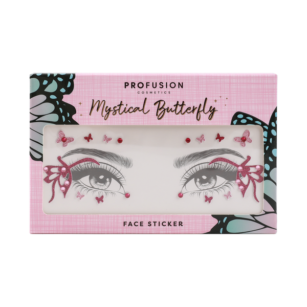 Mystical Butterfly Face Stickers
