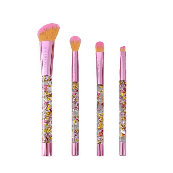 IT'S A VIBE | FEEL THE BEAT 4 PC FACE & EYE BRUSH SET