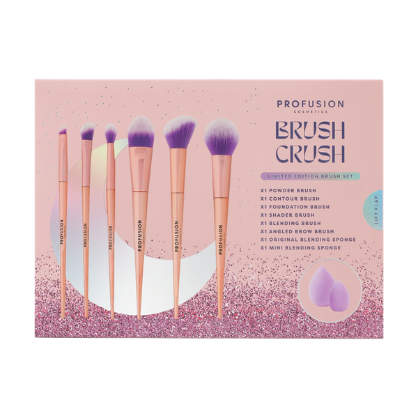 BRUSH CRUSH - 8 PC FACE & EYE BRUSH SET