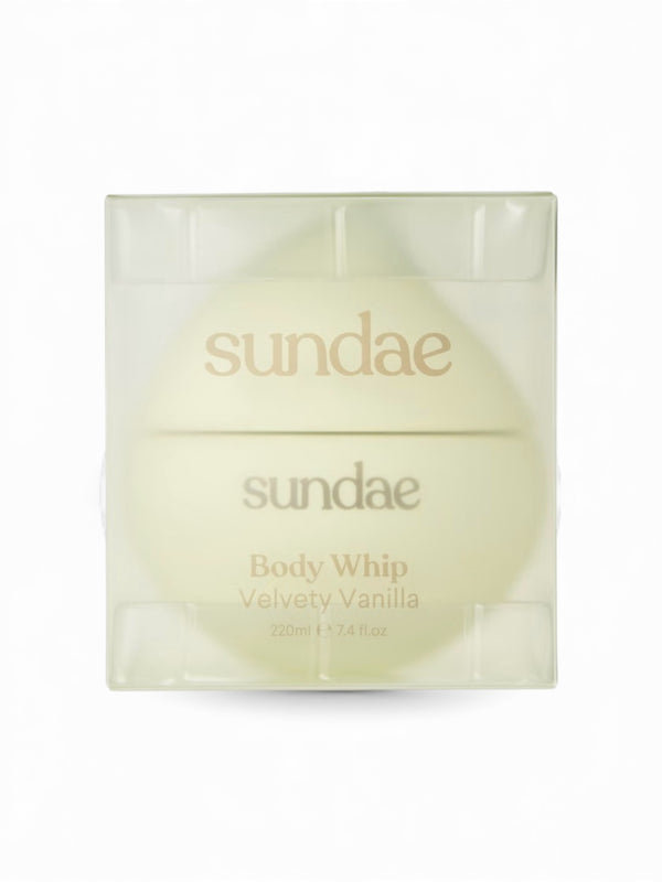 SUNDAE Whipped Body Moisturiser - Velvety Vanilla 220ml