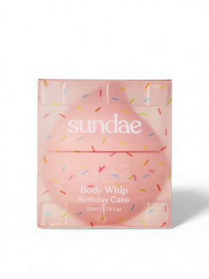SUNDAE Whipped Body Moisturiser - Birthday Cake 220ml