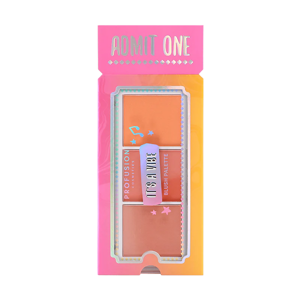 IT'S A VIBE | ADMIT ONE 3 SHADE BLUSH PALETTE