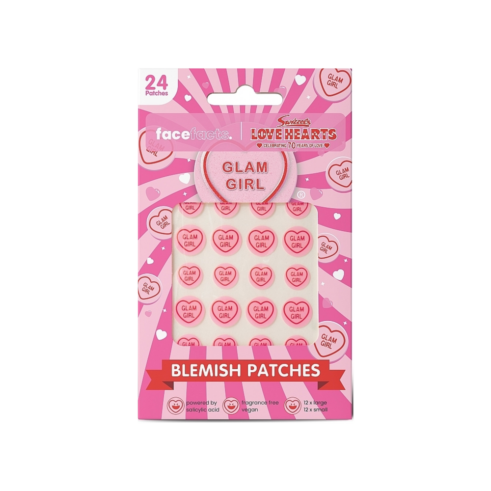 Face Facts Swizzels Love Hearts Glam Girl Blemish Patches - 24 Patches