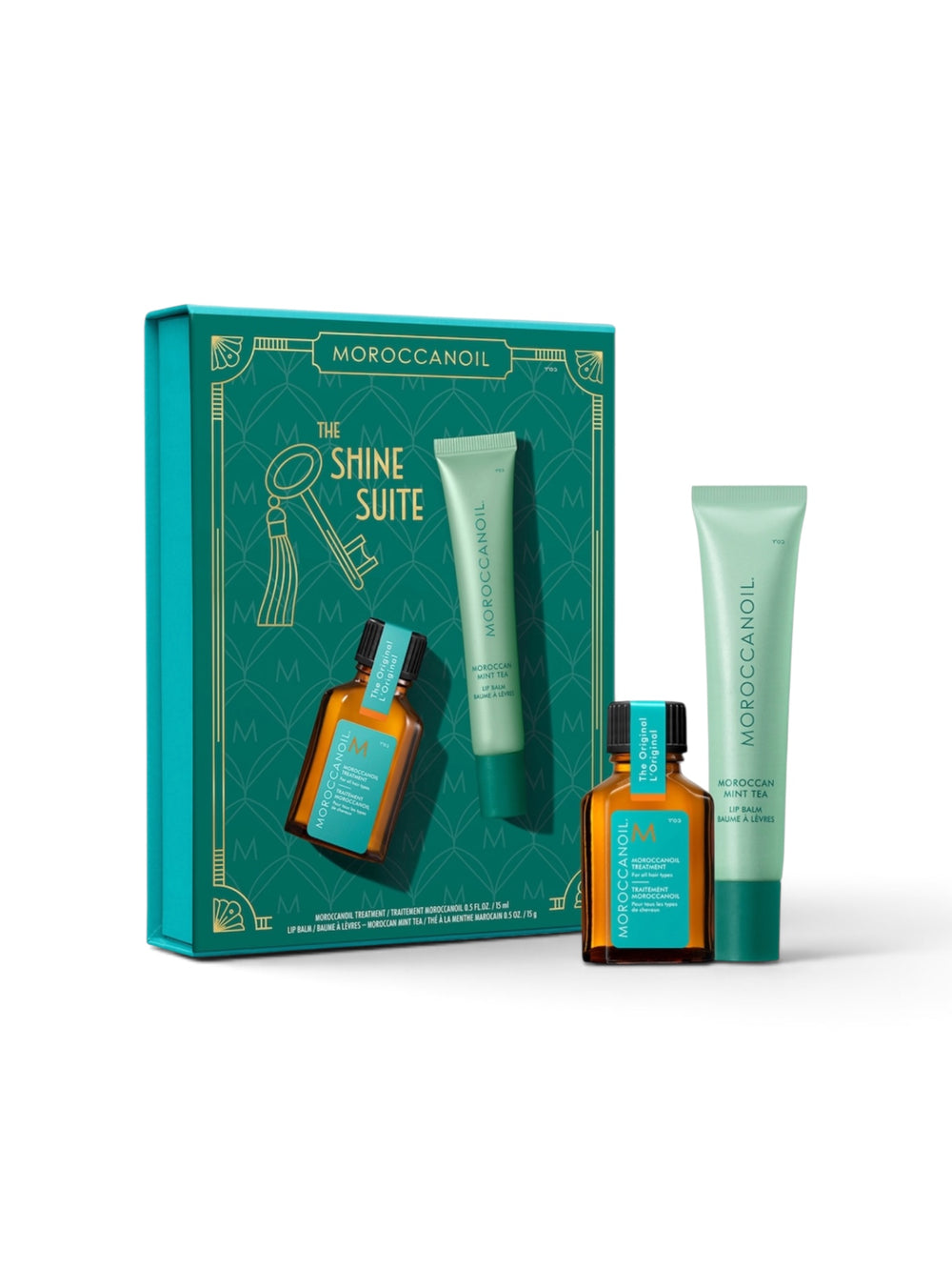 Moroccanoil The Shine Suite Mint Tea Lip Balm Gift Set