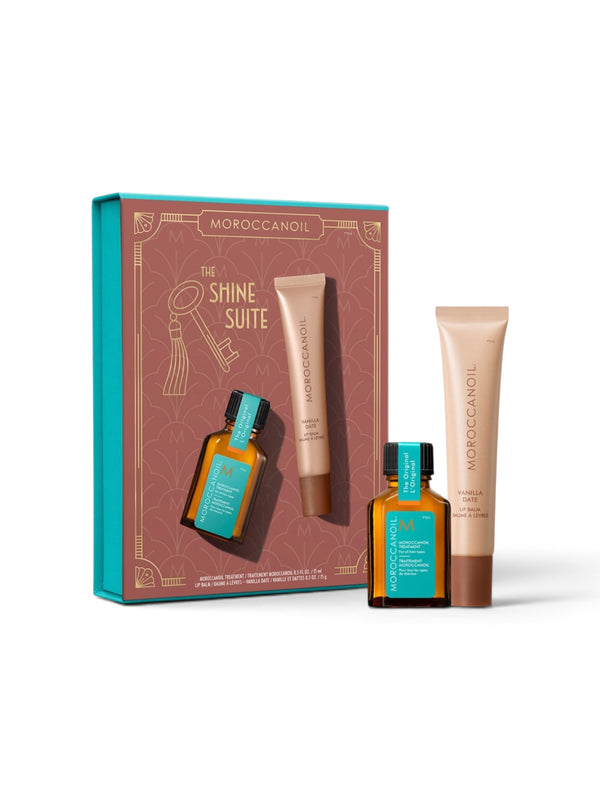 Moroccanoil The Shine Suite Vanilla Date Lip Balm Gift Set