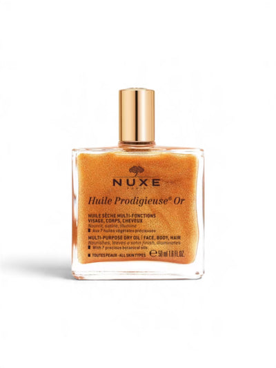 Nuxe Huile Prodigieuse® Or Golden Shimmering Multi-Purpose Dry Oil for Face, Body and Hair 50ml
