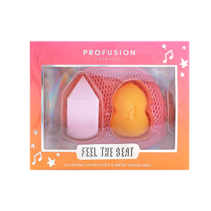 IT'S A VIBE | FEEL THE BEAT 3PC BLENDING SPONGE & BAG SET