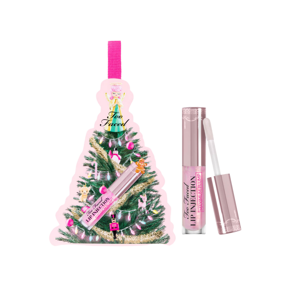 TOO FACED Travel Size Lip Injection Maximum Plump Lip Gloss Ornament – Original Clear