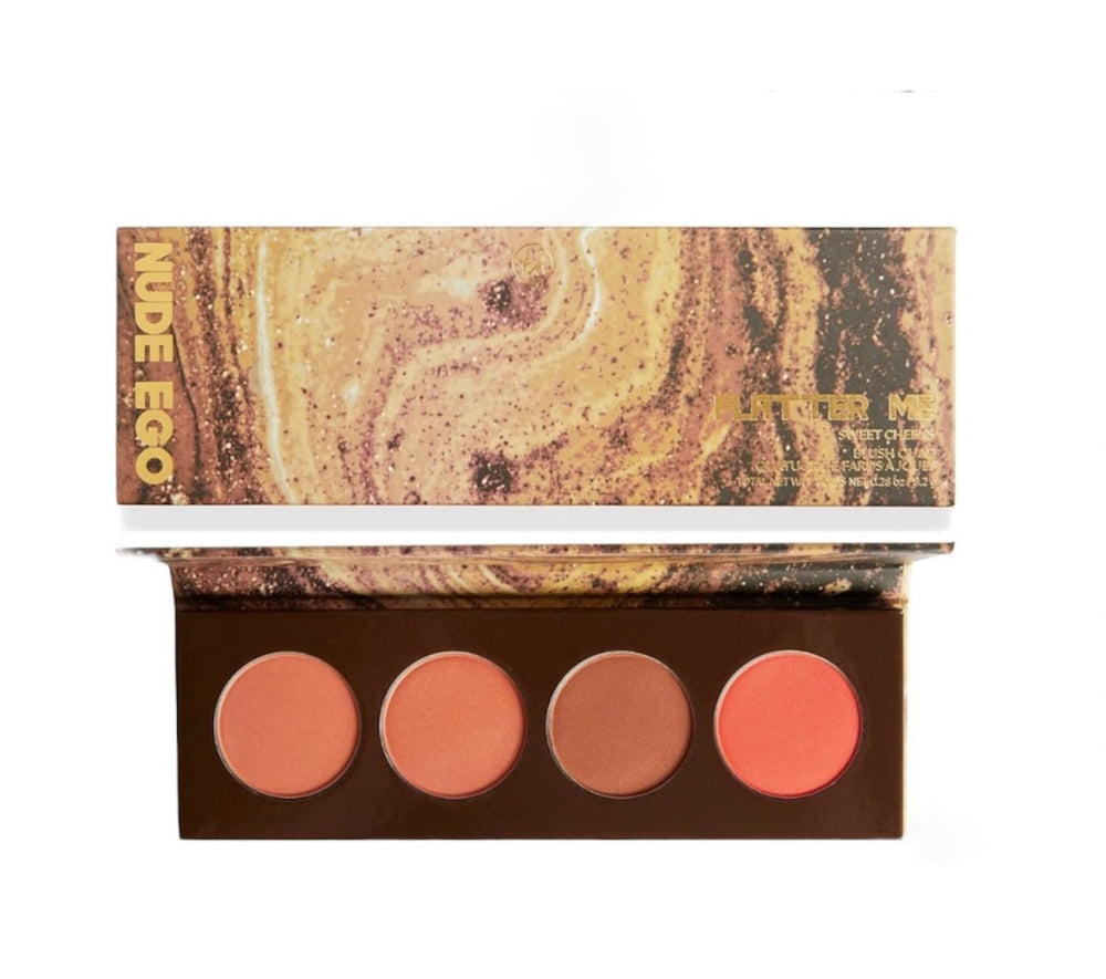 BH Nude Ego Flatter Me Blush Quad Palette - Sweet Cheeks - NODBEAUTY