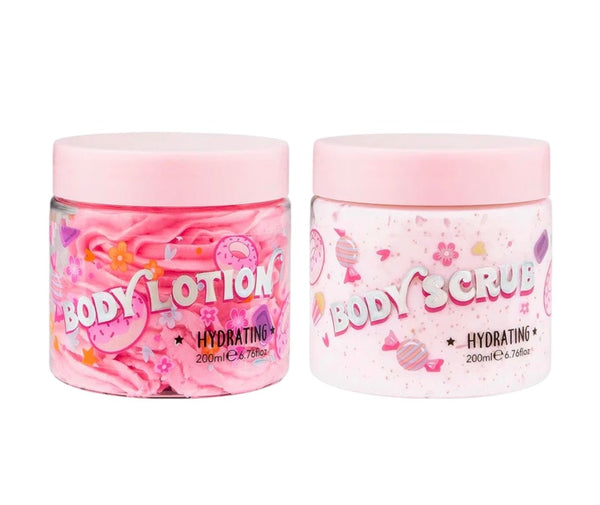 Bubble T Sweetea Body Scrub & Body Lotion Gift Set (2 x 200ml) - NODBEAUTY