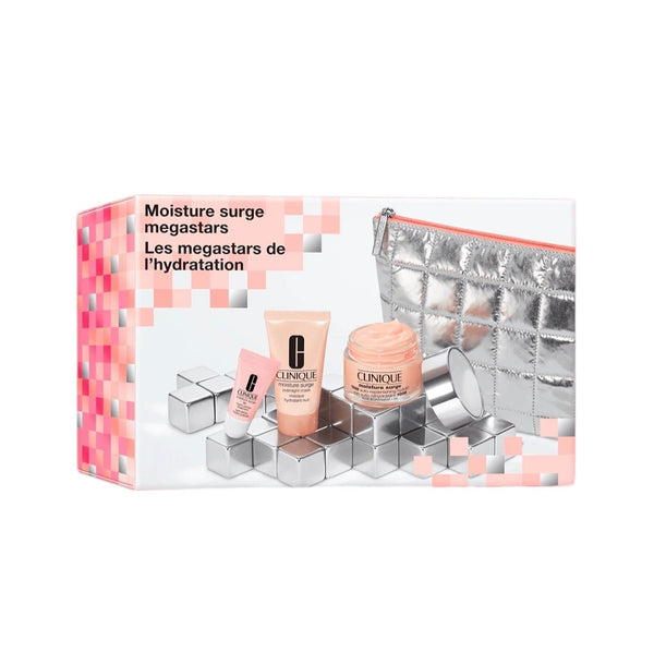 Clinique Moisture Surge Megastars: Hydrating Skincare Gift Set (Worth £68.60) - NODBEAUTY