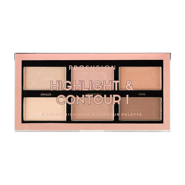 HIGHLIGHT & CONTOUR I | 6 SHADE PALETTE