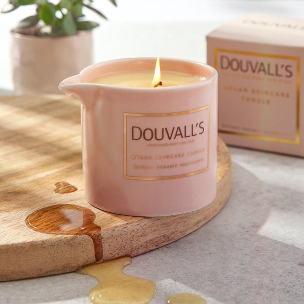 Argan Massage Candle - Vanilla Jasmin & Ginger 180g | Intensely Nourishing and Hydrating Body Treatment