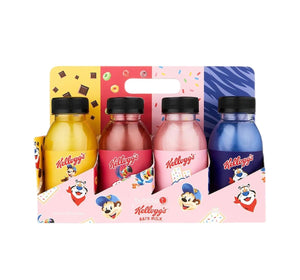 KELLOGG'S BUBBLE BATH MILK GIFT SET (4 X 250ML) - NODBEAUTY