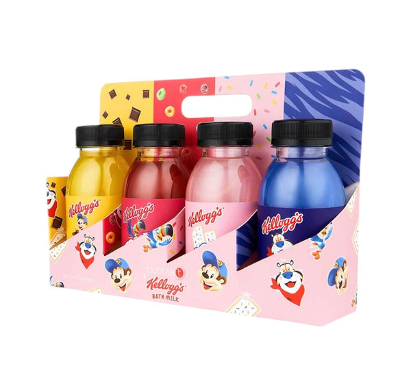 KELLOGG'S BUBBLE BATH MILK GIFT SET (4 X 250ML) - NODBEAUTY