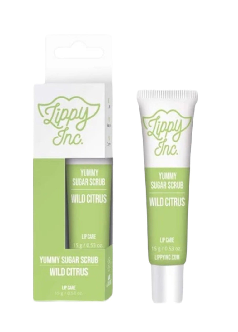 Lippy Inc. Wild Citrus Sugar Scrub All Natural Lip Exfoliator and Moisturizer with Carrot Oil and Shea Butter - NODBEAUTY