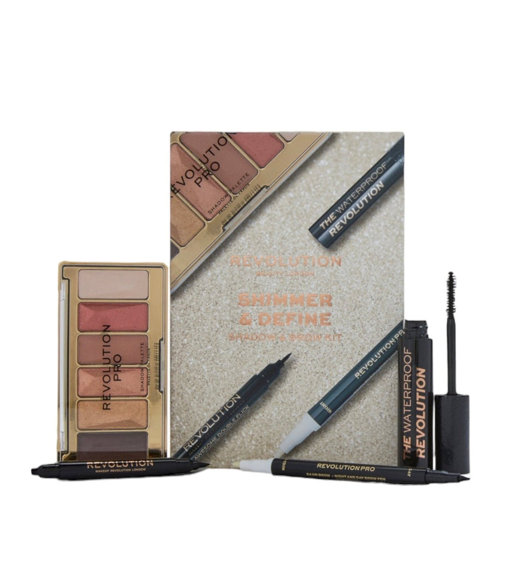 Makeup Revolution Shimmer & Define Shadow and Brow Kit - NODBEAUTY
