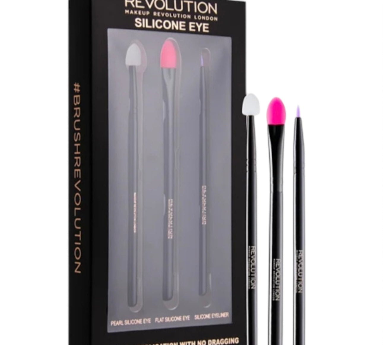 Revolution Makeup Silicone Eye Flawless Application With No Dragging Brush Set - NODBEAUTY