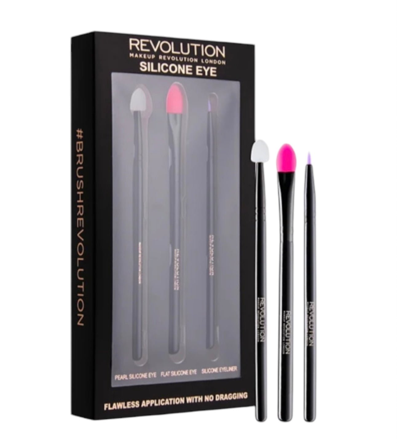 Revolution Makeup Silicone Eye Flawless Application With No Dragging Brush Set - NODBEAUTY