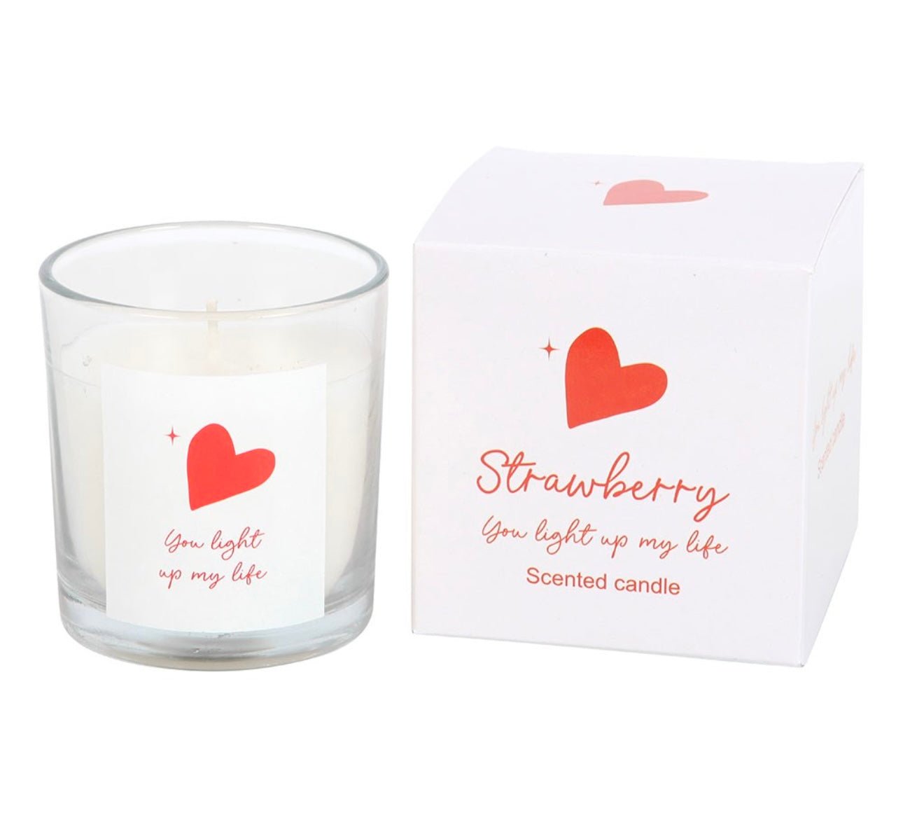 YOU LIGHT UP MY LIFE STRAWBERRY SCENTED CANDLE - NODBEAUTY